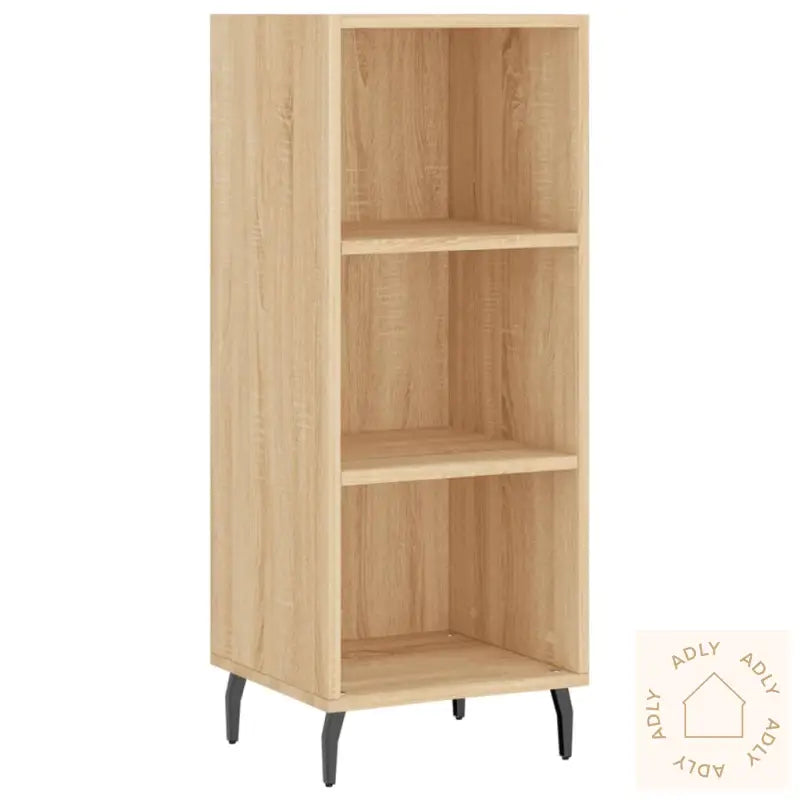 Skjenk Sonoma Eik 34,5X32,5X90 Cm Konstruert Tre