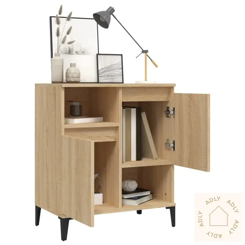 Skjenk Sonoma Eik 60X35X70 Cm Konstruert Tre