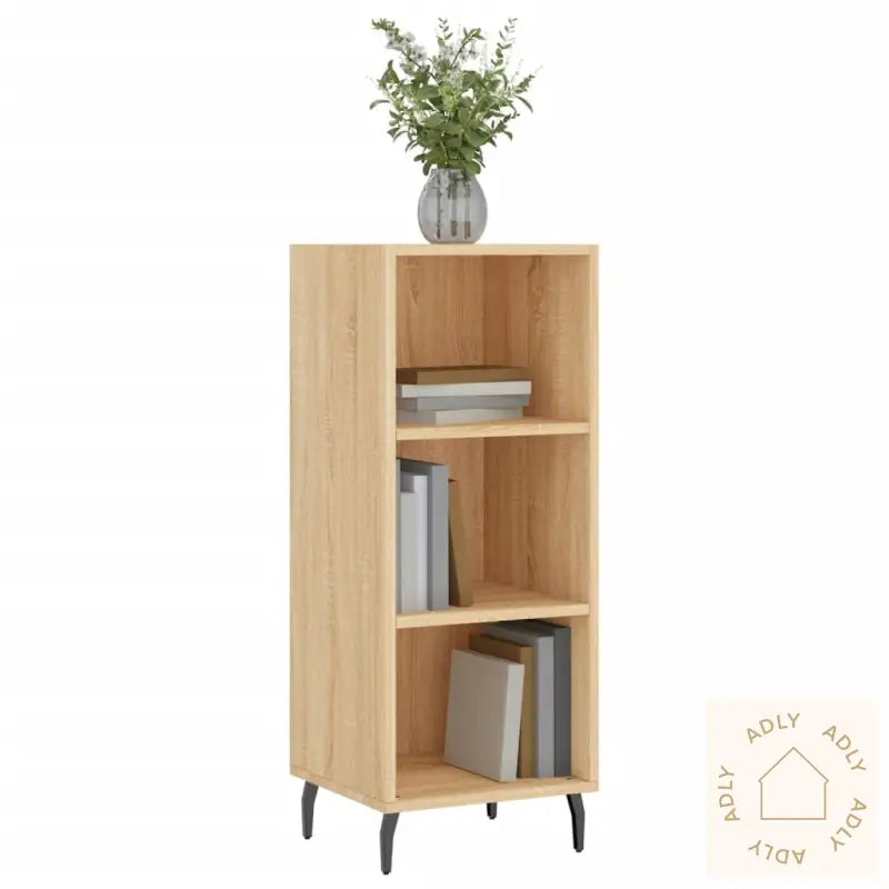 Skjenk Sonoma Eik 34,5X32,5X90 Cm Konstruert Tre