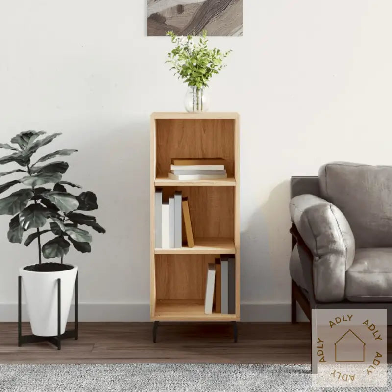 Skjenk Sonoma Eik 34,5X32,5X90 Cm Konstruert Tre
