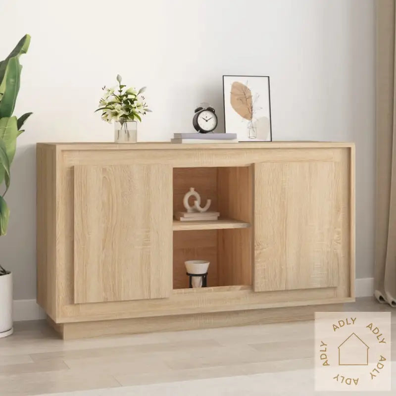 Skjenk Sonoma Eik 102X35X60 Cm Konstruert Tre