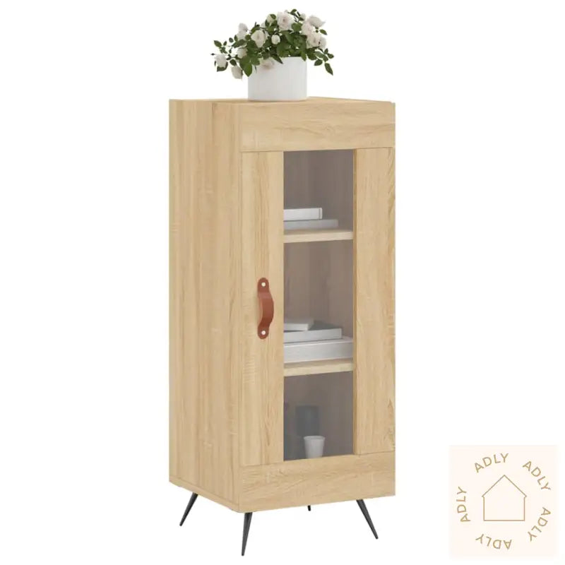 Skjenk Sonoma Eik 34,5X34X90 Cm Konstruert Tre