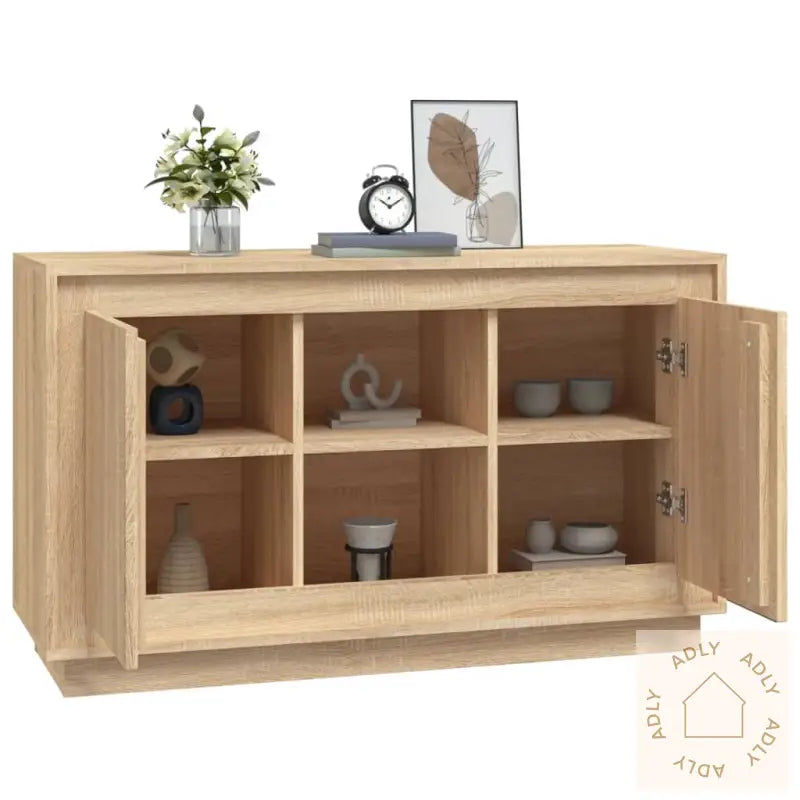 Skjenk Sonoma Eik 102X35X60 Cm Konstruert Tre