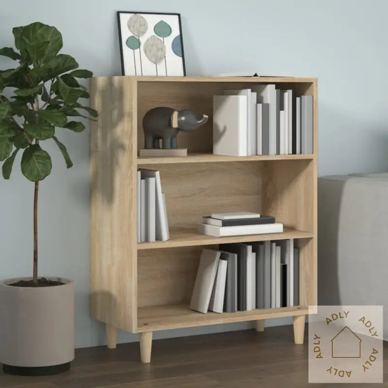 Skjenk Sonoma Eik 69,5X32,5X90 Cm Konstruert Tre