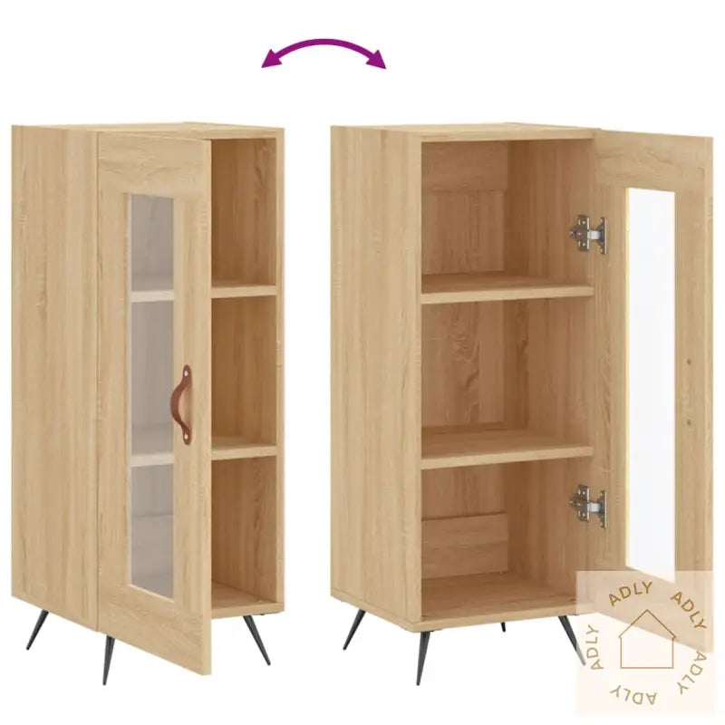 Skjenk Sonoma Eik 34,5X34X90 Cm Konstruert Tre