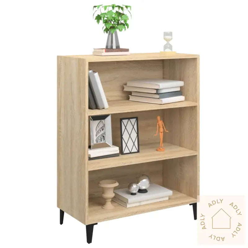 Skjenk Sonoma Eik 69,5X32,5X90 Cm Konstruert Tre