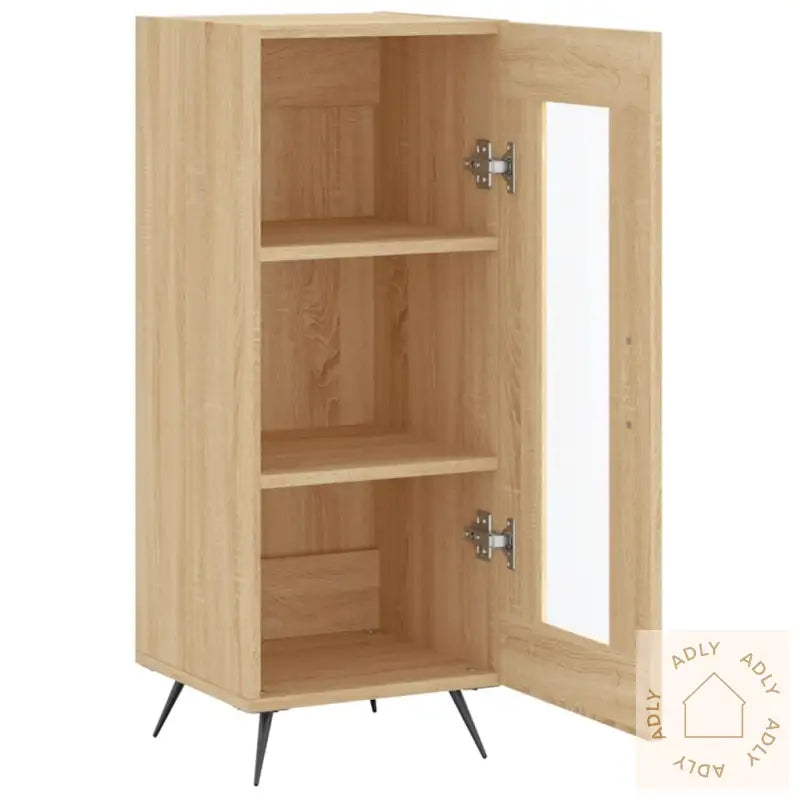 Skjenk Sonoma Eik 34,5X34X90 Cm Konstruert Tre