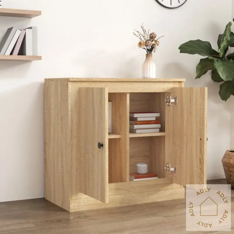 Skjenk Sonoma Eik 70X35,5X67,5 Cm Konstruert Tre