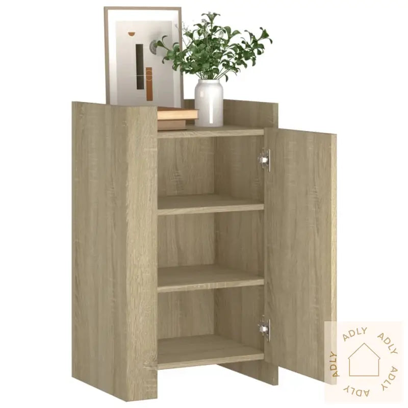 Skjenk Sonoma Eik 45X35X75 Cm Konstruert Tre
