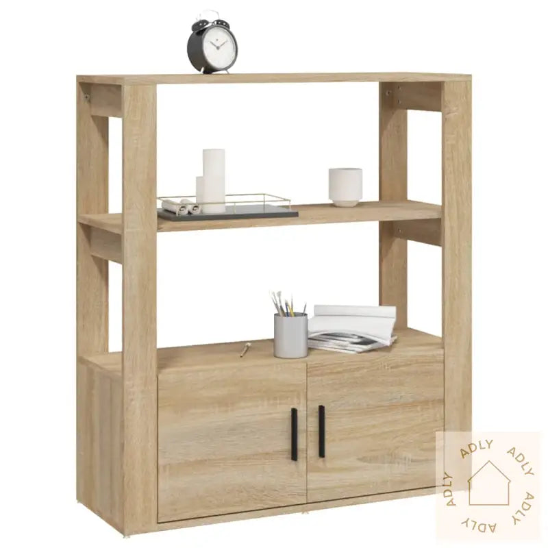 Skjenk Sonoma Eik 80X30X90 Cm Konstruert Tre