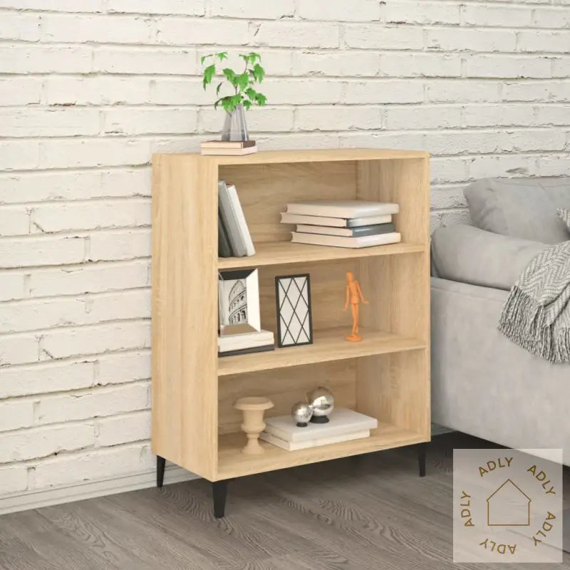 Skjenk Sonoma Eik 69,5X32,5X90 Cm Konstruert Tre