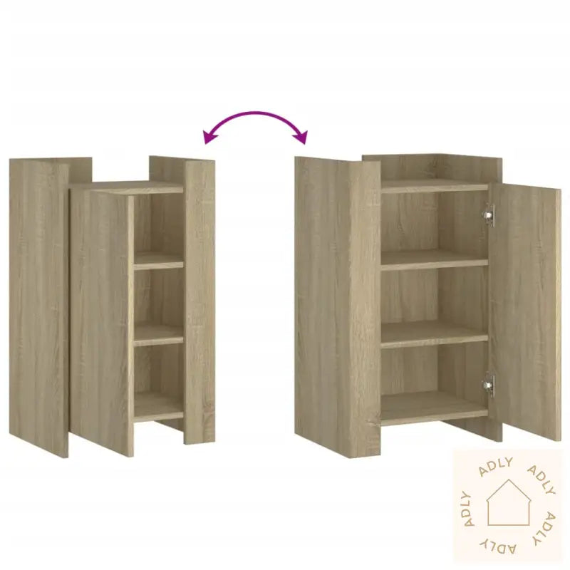 Skjenk Sonoma Eik 45X35X75 Cm Konstruert Tre