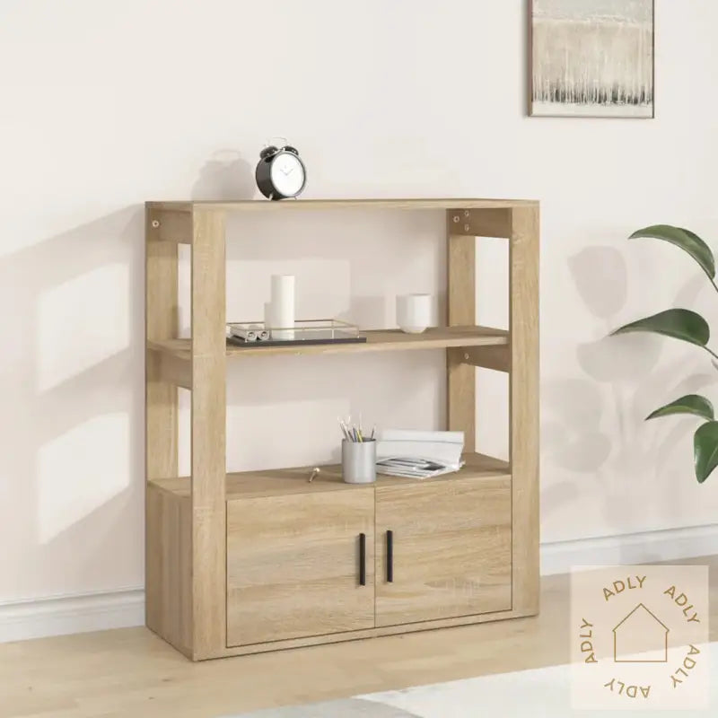 Skjenk Sonoma Eik 80X30X90 Cm Konstruert Tre