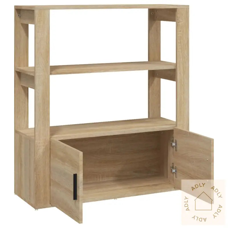 Skjenk Sonoma Eik 80X30X90 Cm Konstruert Tre