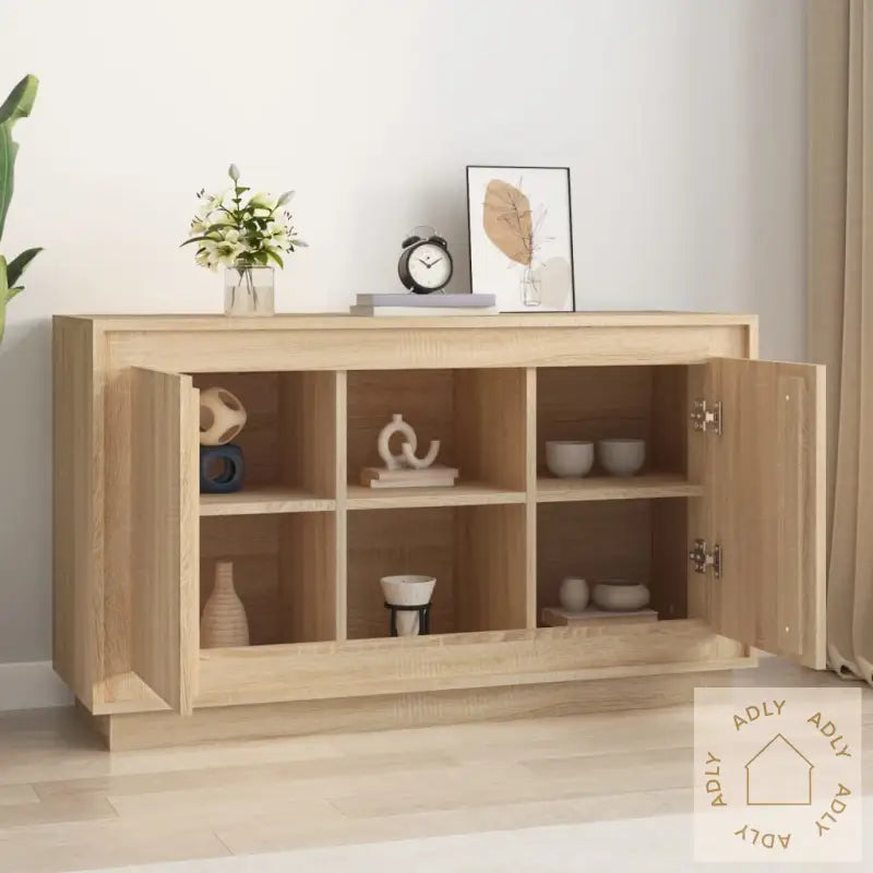 Skjenk Sonoma Eik 102X35X60 Cm Konstruert Tre