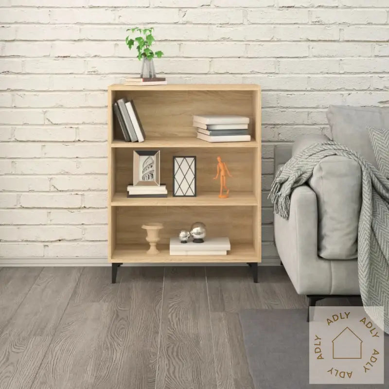 Skjenk Sonoma Eik 69,5X32,5X90 Cm Konstruert Tre