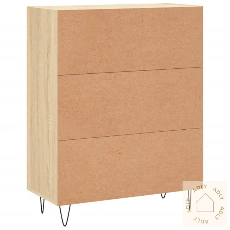 Skjenk Sonoma Eik 69,5X34X90 Cm Konstruert Tre