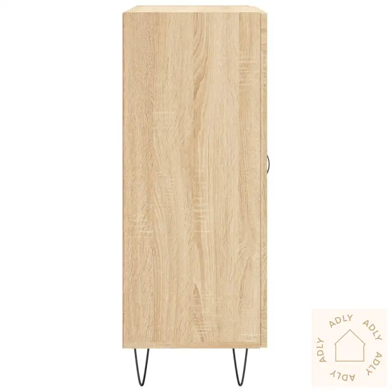 Skjenk Sonoma Eik 69,5X34X90 Cm Konstruert Tre