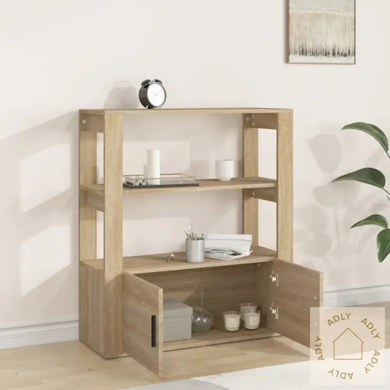 Skjenk Sonoma Eik 80X30X90 Cm Konstruert Tre