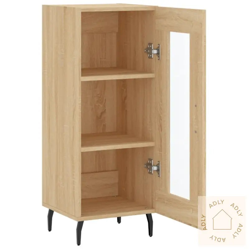Skjenk Sonoma Eik 34,5X34X90 Cm Konstruert Tre