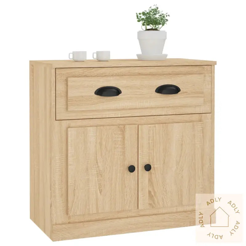 Skjenk Sonoma Eik 70X35,5X67,5 Cm Konstruert Tre