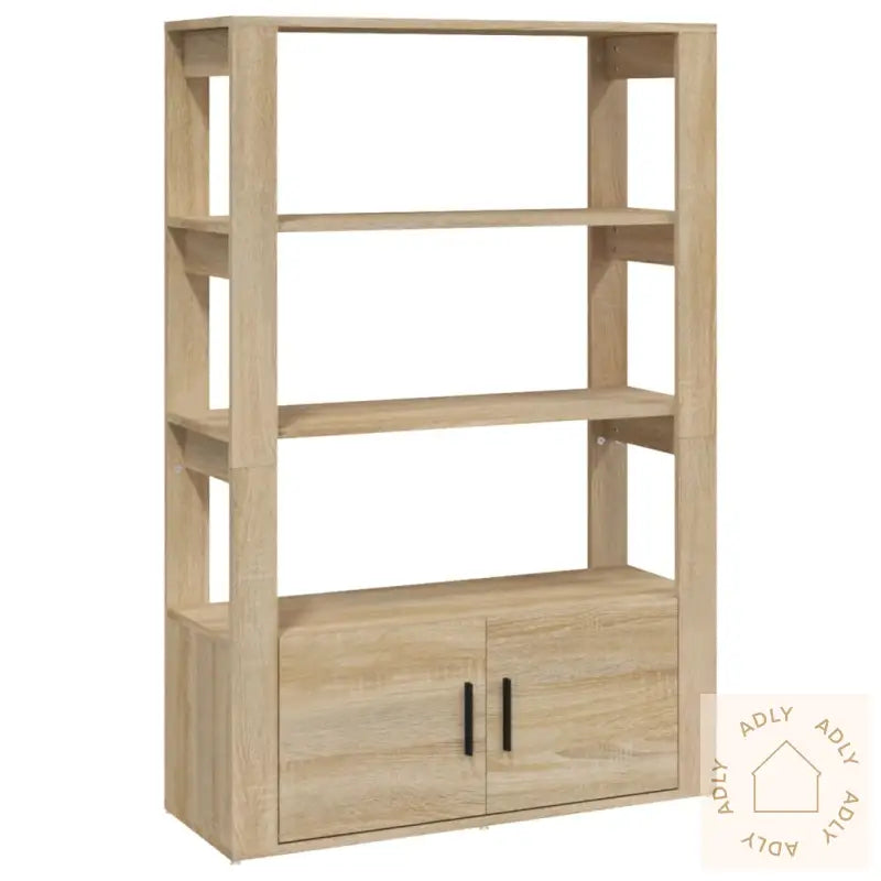 Skjenk Sonoma Eik 80X30X119,5 Cm Konstruert Tre