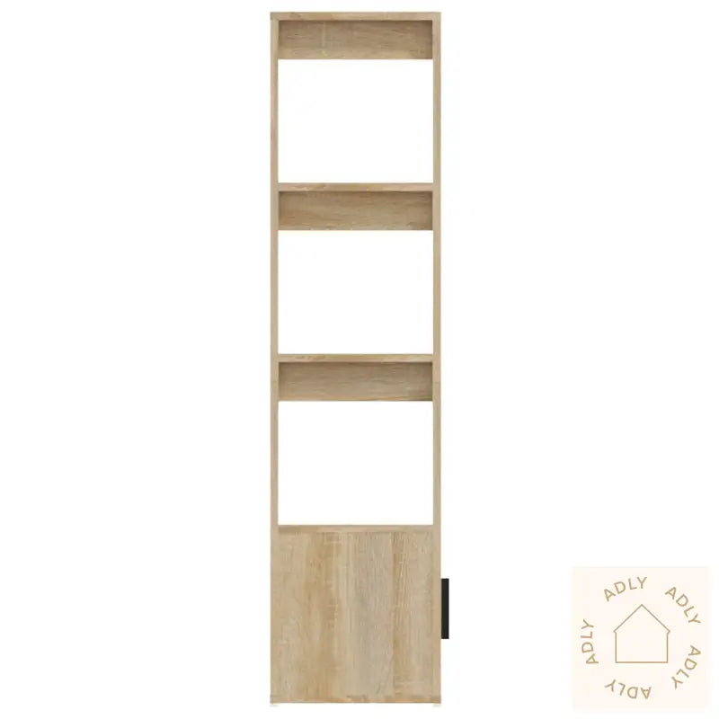 Skjenk Sonoma Eik 80X30X119,5 Cm Konstruert Tre