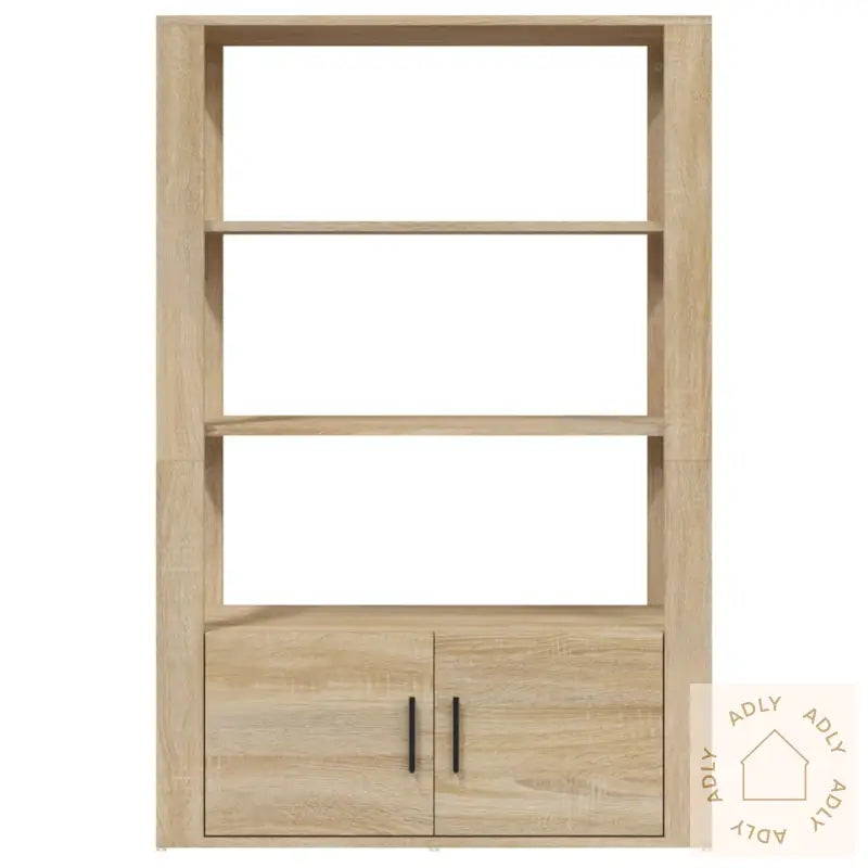 Skjenk Sonoma Eik 80X30X119,5 Cm Konstruert Tre