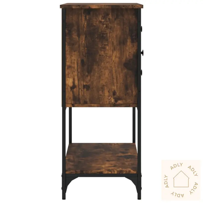 Skjenk Røkt Eik 100X36X85 Cm Konstruert Tre