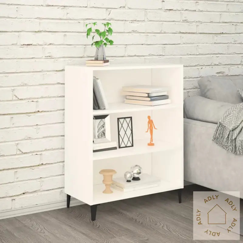 Skjenk Hvit 69,5X32,5X90 Cm Konstruert Tre