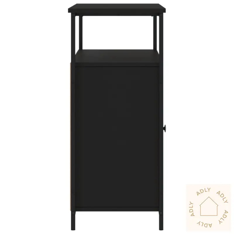 Skjenk Svart 100X35X80 Cm Konstruert Tre