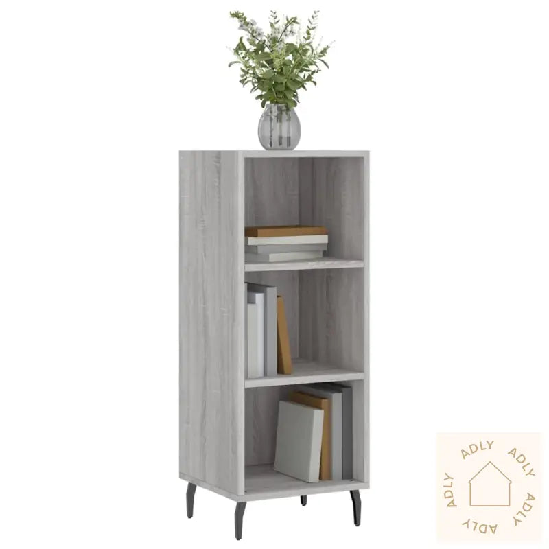 Skjenk Grå Sonoma 34,5X32,5X90 Cm Konstruert Tre