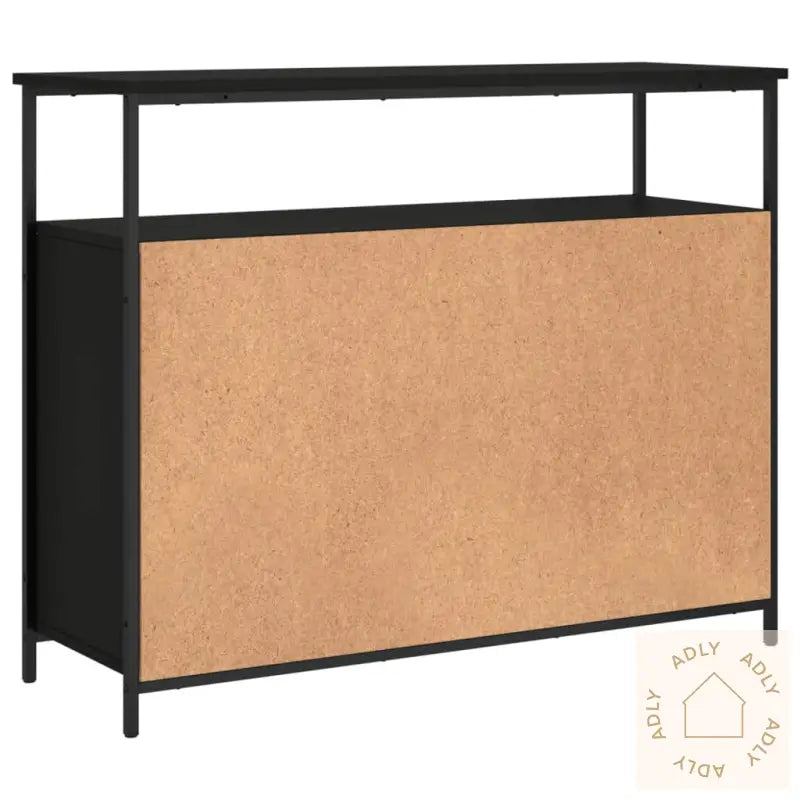 Skjenk Svart 100X35X80 Cm Konstruert Tre