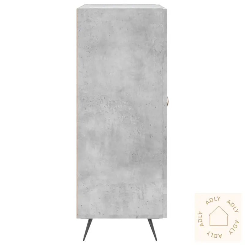 Skjenk Betonggrå 69,5X34X90 Cm Konstruert Tre