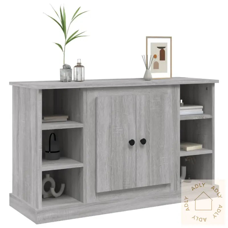 Skjenk Grå Sonoma 100X35,5X60 Cm Konstruert Tre