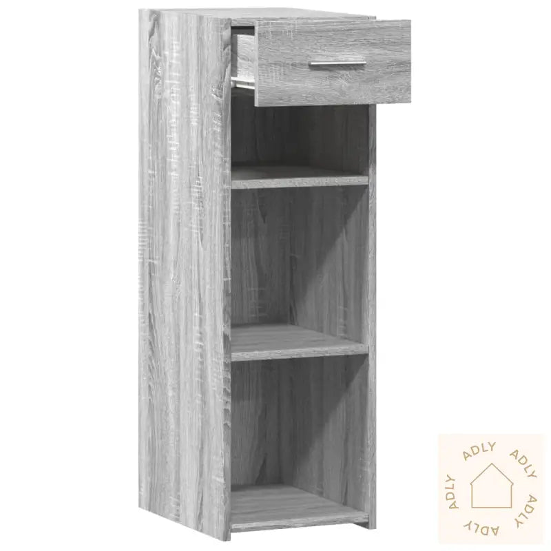 Skjenk Grå Sonoma 30X42,5X93 Cm Konstruert Tre