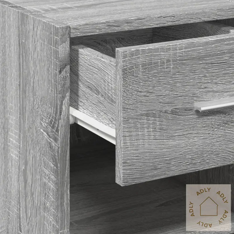 Skjenk Grå Sonoma 30X42,5X93 Cm Konstruert Tre