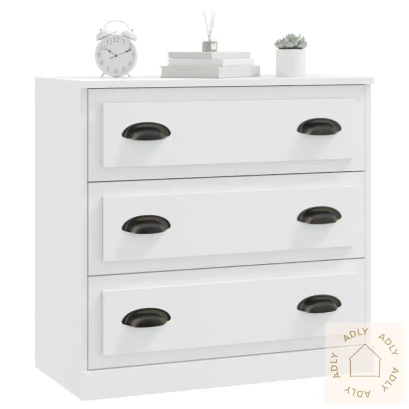 Skjenk Hvit 70X35,5X67,5 Cm Konstruert Tre