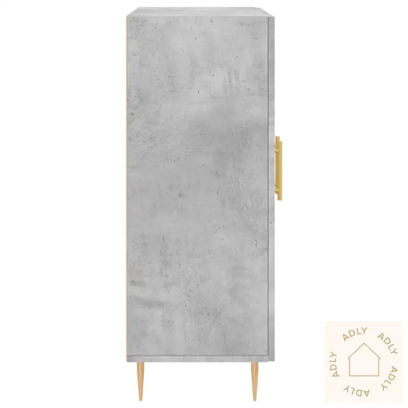 Skjenk Betonggrå 69,5X34X90 Cm Konstruert Tre