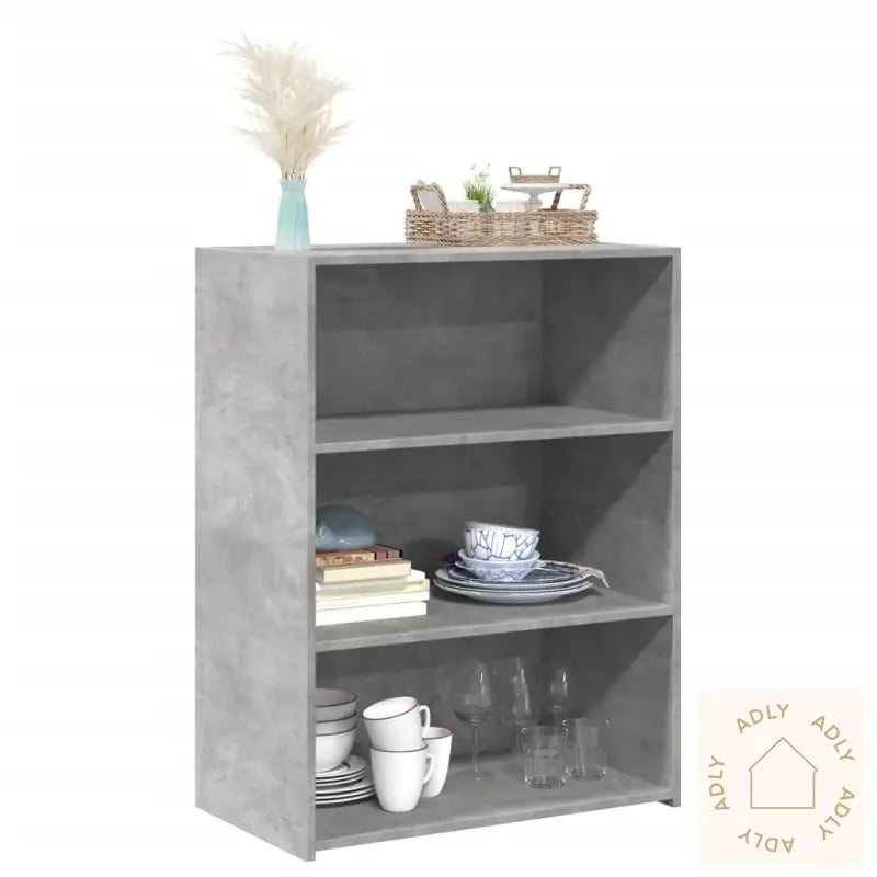 Skjenk Betonggrå 70X41X93 Cm Konstruert Tre