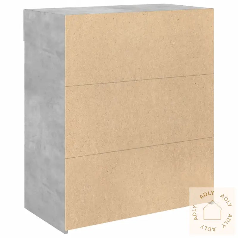 Skjenk Betonggrå 80X42,5X93 Cm Konstruert Tre