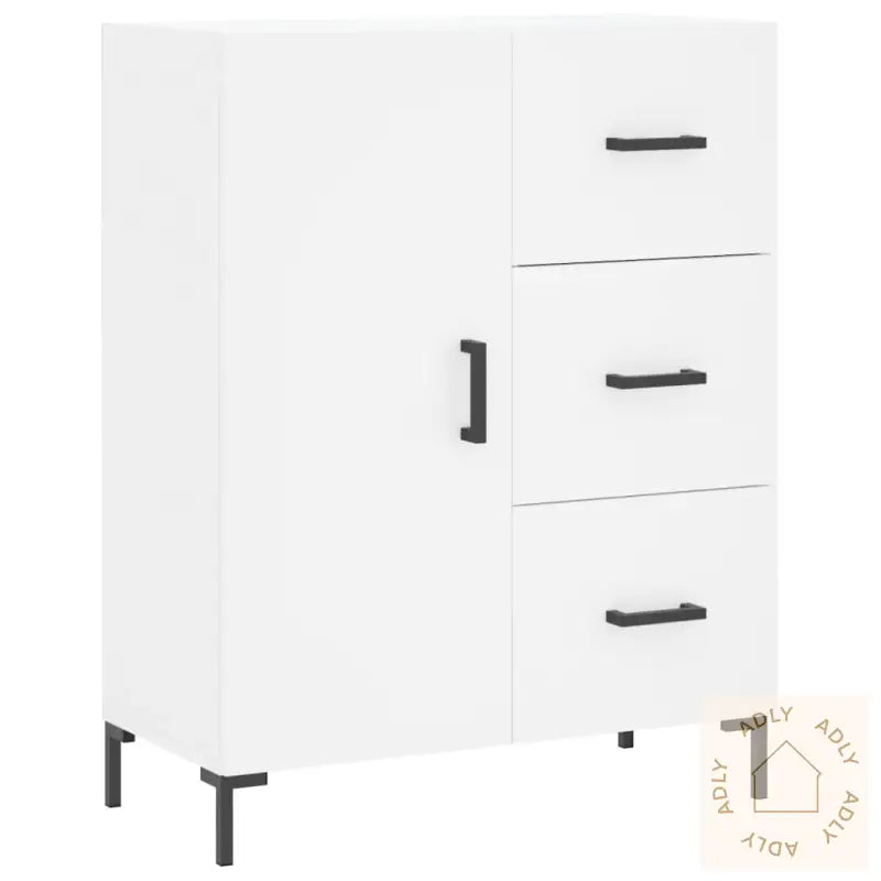 Skjenk Hvit 69,5X34X90 Cm Konstruert Tre