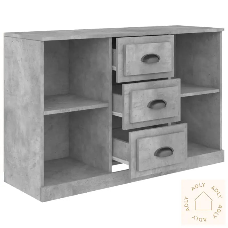 Skjenk Betonggrå 104,5X35,5X67,5 Cm Konstruert Tre