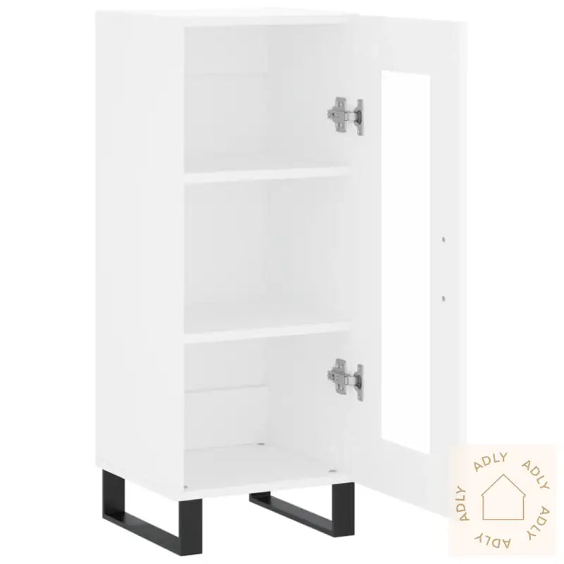 Skjenk Hvit 34,5X34X90 Cm Konstruert Tre