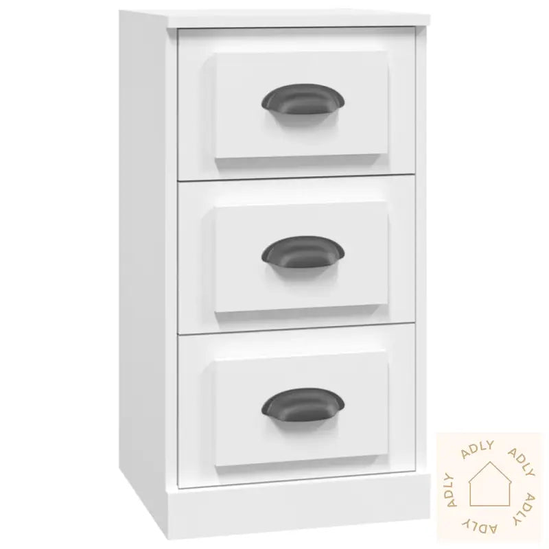 Skjenk Hvit 36X35,5X67,5 Cm Konstruert Tre