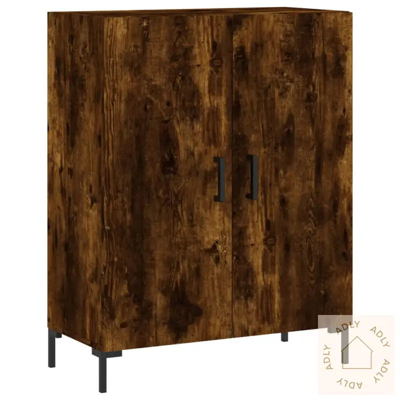 Skjenk Røkt Eik 69,5X34X90 Cm Konstruert Tre