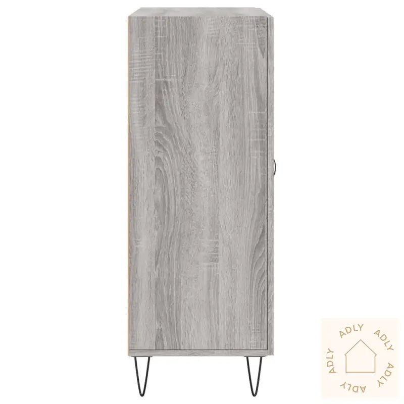 Skjenk Grå Sonoma 69,5X34X90 Cm Konstruert Tre