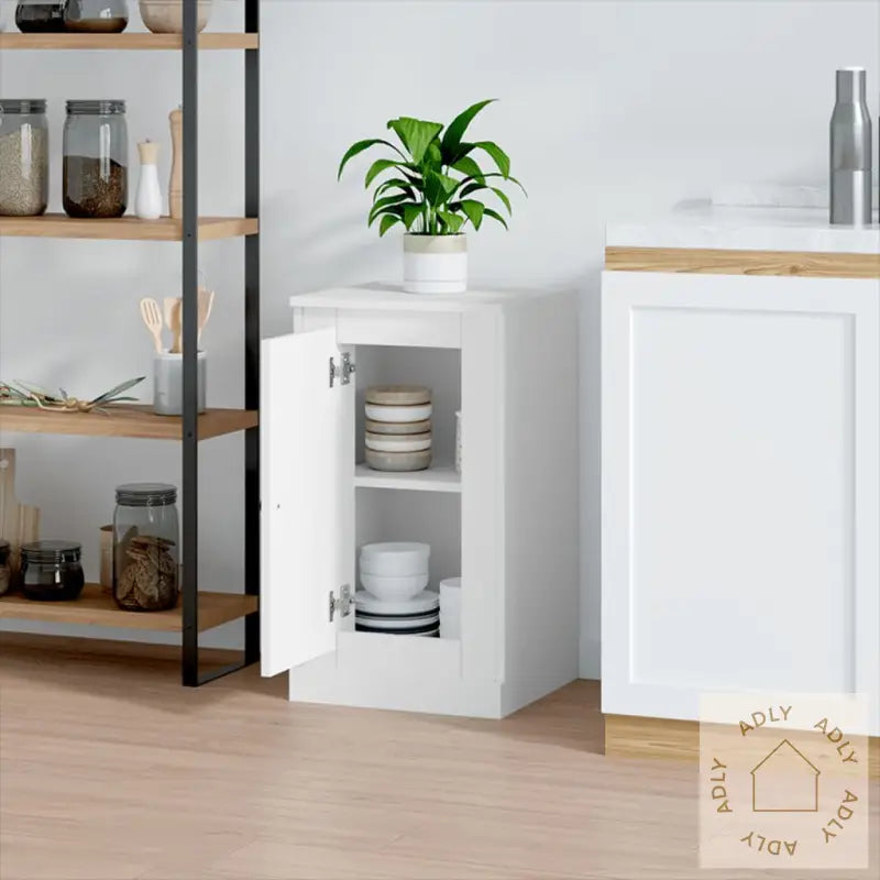 Skjenk Hvit 37,5X35,5X67,5 Cm Konstruert Tre