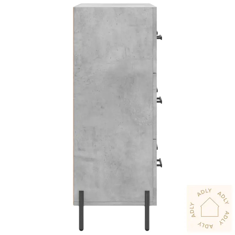 Skjenk Betonggrå 69,5X34X90 Cm Konstruert Tre