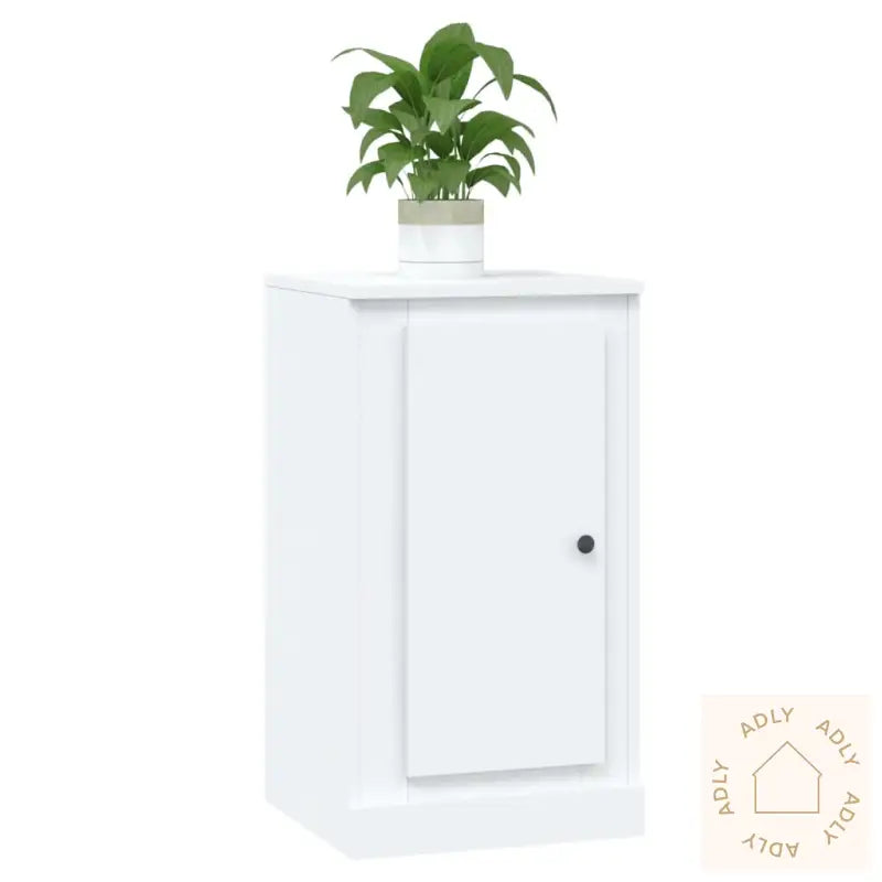 Skjenk Hvit 37,5X35,5X67,5 Cm Konstruert Tre